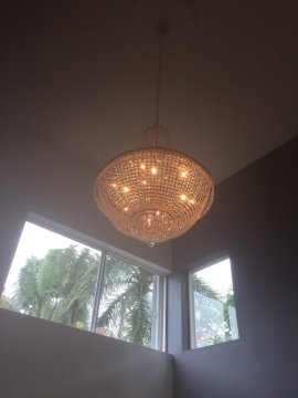 Interior Remodeling for Miramar Home with New Chandelier