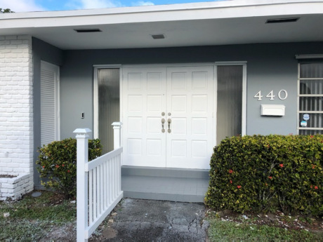 Front Door after House Painting in Hallandale Beach 