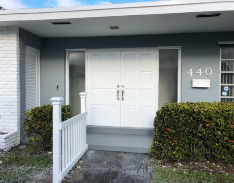 Front Door after House Painting in Hallandale Beach 