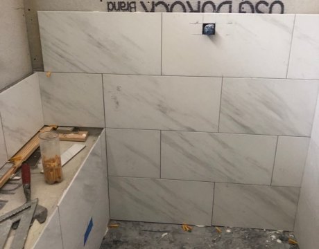 Custom Tilework in Bathroom Renovation in Hollywood, FL