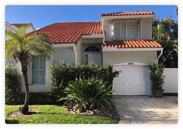 Outside of House After House Painting in Dania Beach, FL