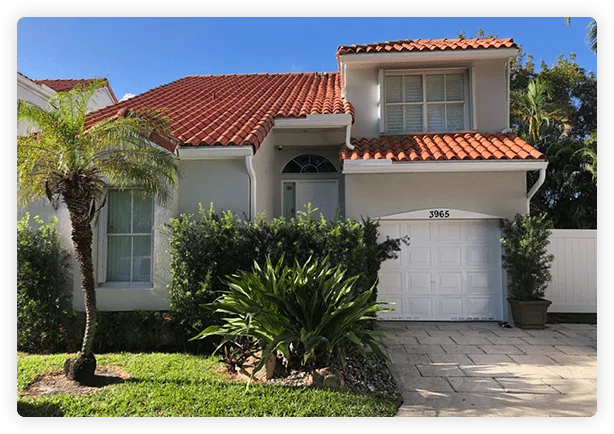 Outside of House After House Painting in Dania Beach, FL